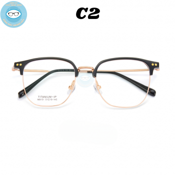 Gọng nhựa càng kính titanium mã 8151